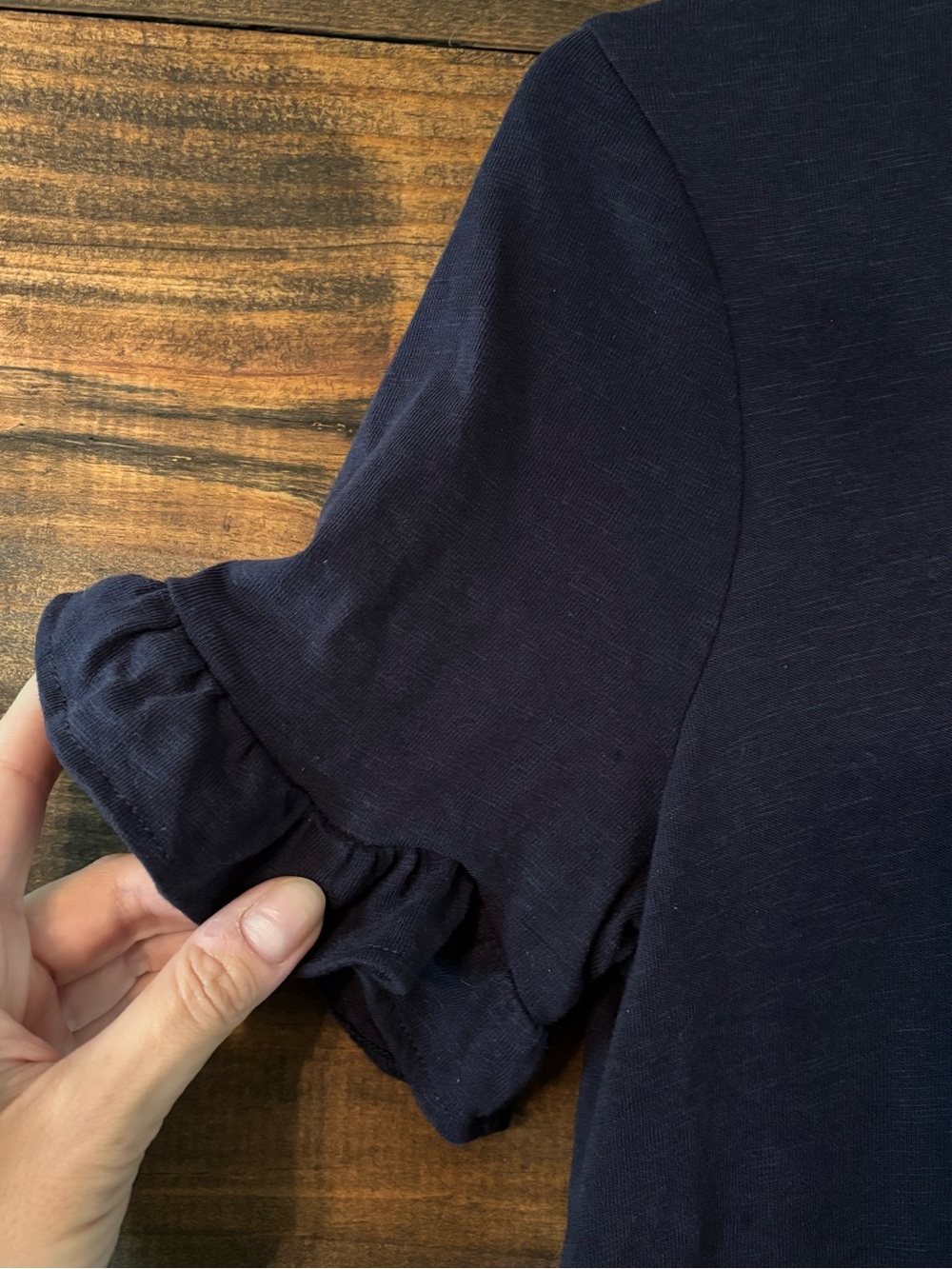 Boden Emily Jersey Dress in Navy Blue 100% Cotton size 6 Long - Picture 6 of 7